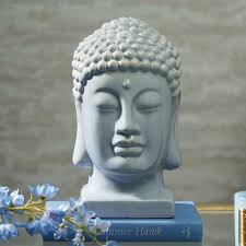 Shop Light Blue Ceramic Buddha Head