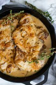 Add pork to the garlic and onion and cook until warmed through Smothered Pork Chops Dinner Then Dessert