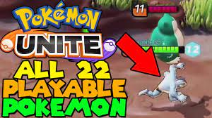 Confirmed playable pokemon in pokemon unite include pikachu, bulbasaur, charmander, squirtle, clefairy, haunter, machop, riolu, snorlax, and talonflame. All 22 Playable Pokemon In Pokemon Unite Youtube