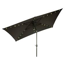 Trademark Innovations 10 Ft X 6 5 Ft Rectangular Solar Powered Led Lighted Patio Umbrella With Tilt In 2020 Patio Umbrella Lights Rectangular Patio Umbrella Outdoor Patio Umbrellas