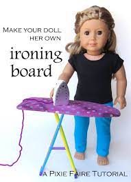 Diy Doll Sized Ironing Board American Girl Doll Crafts American Girl Doll Accessories American Girl Doll Furniture