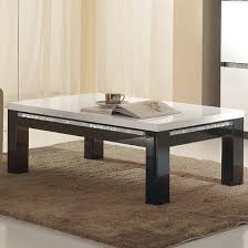 Uk's no.1 for glass furniture. Regal Coffee Table In Black White Gloss Lacquer Crystal Details 319 95 Go Furniture Co Uk