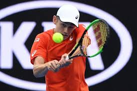 Full report for the atp australian open game played on 15.01.2020. Alex De Minaur Plays A Backhand Return Against Henri Laaksonen Abc News Australian Broadcasting Corporation