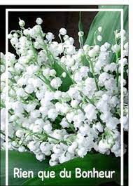 Bouquet de muguet gratuit avec text. Muguet 1er Mai
