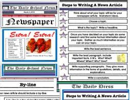 Need To Write A Newspaper Article This Pdf File Covers The Parts To A News Article Checkout The Free Download Preview Th Newspaper Article Newspaper Writing