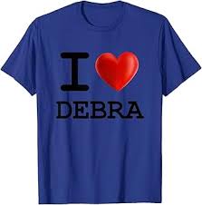 Amazon.com: I Love DEBRA Heart Name T Shirt Gift : Clothing, Shoes & Jewelry