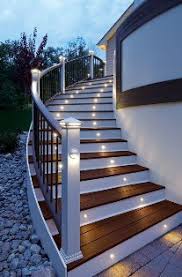 Trex Deck And Rail Lighting Options Cap Deck Rail Riser And Recessed Deck Lighting Available At Kuiken Brothers In Nj Ny Kuiken Brothers