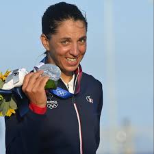 French charline picon won thesilver medalist in windsurfing Zz92kp7h12pzqm