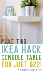 Ikea Hack Console Table Diy Konsolentisch Schmaler Konsolentisch Bucherregal Diy