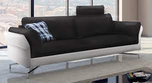 Im vereinigten königreich auch via ecksofa weltberühmt, umfassen ebendiese mindestens zwei teile, von jenen eines atomar winkel zu ihrem anderen steht. Design Sofa Garnitur 2 3 Sitzer Schwarz Weiss Vivano