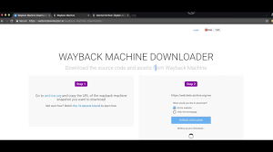 Hello, so there's a video that's been deleted on youtube, but archived on wayback machine, that i want to download. Wayback Machine Downloader Download Any Website From Archiveorg Wayback Machine Product Hunt