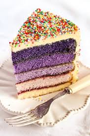 Gradient Cake Recipe Http Www Raspberricupcakes Com 2011 11 Purple Ombre Sprinkle Cake Html Best Birthday Cake Recipe Sprinkle Cake Yummy Cakes