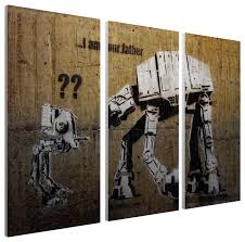 Vader lunges at him and luke immediately raises his lit sword to meet vader's. Banksy I Am Your Father Star Wars Canvas Triptych Wall Art 48 X30 Industrial Prints And Posters By Pingoworld