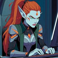Eldar on the computer, what will be the context? : rGrimdank