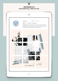 5 Instagram Grid 3x3 Templates 45 Instagram Posts In 5 Photoshop Templates Loving Rose Svg Watercolor Font Include Instagram Grid Instagram Photoshop Instagram