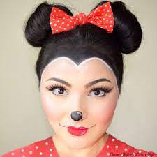 Beautify And Creatify Minnie Mouse Makeup And Hair Tutorial Easy Halloween Costume Minnie Mouse Makeup Ideas Diy Minnie Mouse Makeup Cute Halloween Makeup