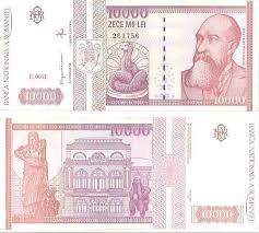 Convert romanian leu to euro. Rumanien Banknote 10000 Lei P 105 Geldscheine Und Banknoten Notaphila