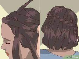 You have to divide your hair. 4 Simple Ways To Keep Short Hair Out Of Your Face Wikihow