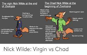 Digital comics on webtoon, chad thundercock rules the school, and virgin gets no based on the popular meme virgin vs. 25 Best Memes About Nick Wilde Nick Wilde Memes