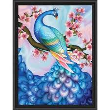Rto Peacock Sakura Diamond Painting Diamond Painting Painting Art