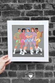 Matted Poster Princes Lace Special Edition, Queer Artwork, Gay Princes,  LGBTQ Poster, Gay Pride, Gay Classic Cartoon, Home Decor, Wall Decor - Etsy