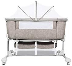 I wash mine in the washing machine at low temperature 30c. Swing Bedside Sleeper Bed Side Sleeping Crib Folding Bedside Cot Playpen Next To Me Cribs Newborn Baby Sleeping Artifact Suitfor Birth To 3 Years Color Gray Buy Online At Best Price