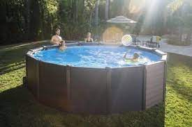 piscine tubulaire graphite intex diam 4 17 x h 1 09 m leroy merlin in ground pools above ground pool intex