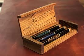 Wooden Pen Display Case With Lid Wooden Pen Wooden Display Box Handcrafted Pens