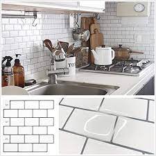 We did not find results for: Amazon Com Homeymosaic 10 Sheet Subway Peel And Stick Backsplash Tile For Kitchen 12 X12 3d Wall Vinyl Stickers With Grey Grout White Tools Home Improvement
