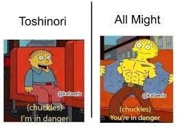 Btw Whoever Made This The Credit Goes To Them Hehe Im In Danger Meme By Youngmidoria234 Memedroid
