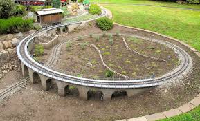 This Could Make For A Great Walking Track In The Backyard Or Encircling The House Garden Railway Garden Trains Garden Railroad