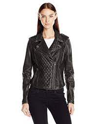 Women S Leather Assymetrical Diamond Quilted Motorcycle Leather Jackets Women Leather Women Fashion