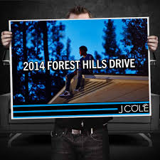Named after the address of his childhood home in north carolina, j. J Cole Forest Hills Drive Poster Wehustle Menswear Womenswear Hats Mixtapes More