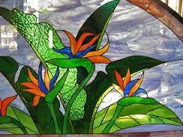 My Client Wanted To Cover His Two Arch Windows With A Stained Glass Piece Because The Light Coming T Stained Glass Flowers Stained Glass Diy Faux Stained Glass