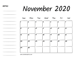 Free calendar 2020 november is a useful tool for making your day fully productive. November 2020 Printable Calendar Calendar Options