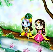 No Photo Description Available Cute Krishna Krishna Radha Painting Radha Krishna Art