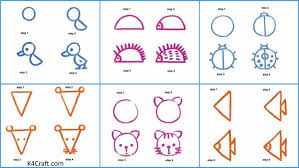 Easy drawing ideas for beginners and artists wanting to improve their skills. Easy Animal Drawing For Kids Step By Step Tutorials Kids Art Craft