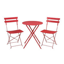 ( 4.0 ) out of 5 stars 93 ratings , based on 93 reviews current price $185.23 $ 185. Winado 3 Piece Outdoor Bistro Set Red Premium Steel Folding Table And Chair Set Walmart Com Walmart Com