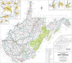 Wv County Map With Cities Large Detailed Map Of West Virginia With Cities And Towns