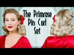 The Primrose Pin Curl Set This Tutorial Video Which Is Only About 11 Minutes Long Wil Vintage Hairstyles Tutorial Easy Vintage Hairstyles Vintage Hairstyles