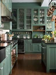 kitchen cabinet ideas dark green