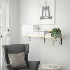 Tranhult Krokshult Wall Shelf Aspen 47 1 4x11 3 4 Ikea Wall Shelves Shelves Ikea