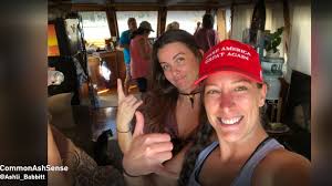 Ashli babbit, of san diego, california, was shot in the neck during the violent confrontation in washington dc and later died in hospital. Qtx0v424m6ejlm