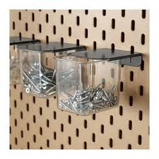 skadis behalter mit deckel ikea 10 3stk pegboard opberg gereedschap schuur opruimen