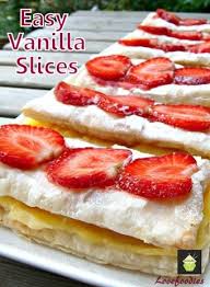Birds Custard Powder Recipes Easy Vanilla Slices Custard Powder Recipes Fruit Recipes Desserts