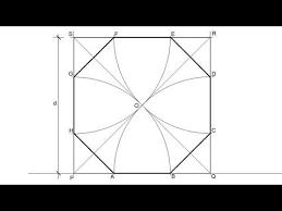 Sides, are cut off to form a regular octagon. How To Draw A Regular Octagon Knowing The Distance Of Its Parallel Sides Youtube Regular Polygon How To Draw A Octagon