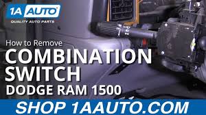 How To Replace Combination Switch 94 02 Dodge Ram 1500 Youtube