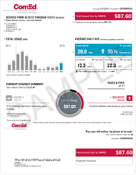 Residential Bill Front Comed An Exelon Company Bills Company Delivery Service