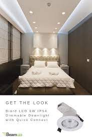 Dimmable Downlights Are Ideal For Bedroom Lighting Giving You The Option For A Bright Task Light For Reading And A S Bedroom Lighting Downlights Modern Shower