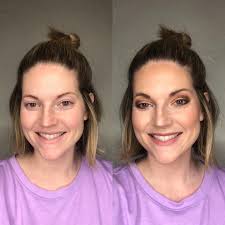 I spent the morning doing a bridal makeup demo